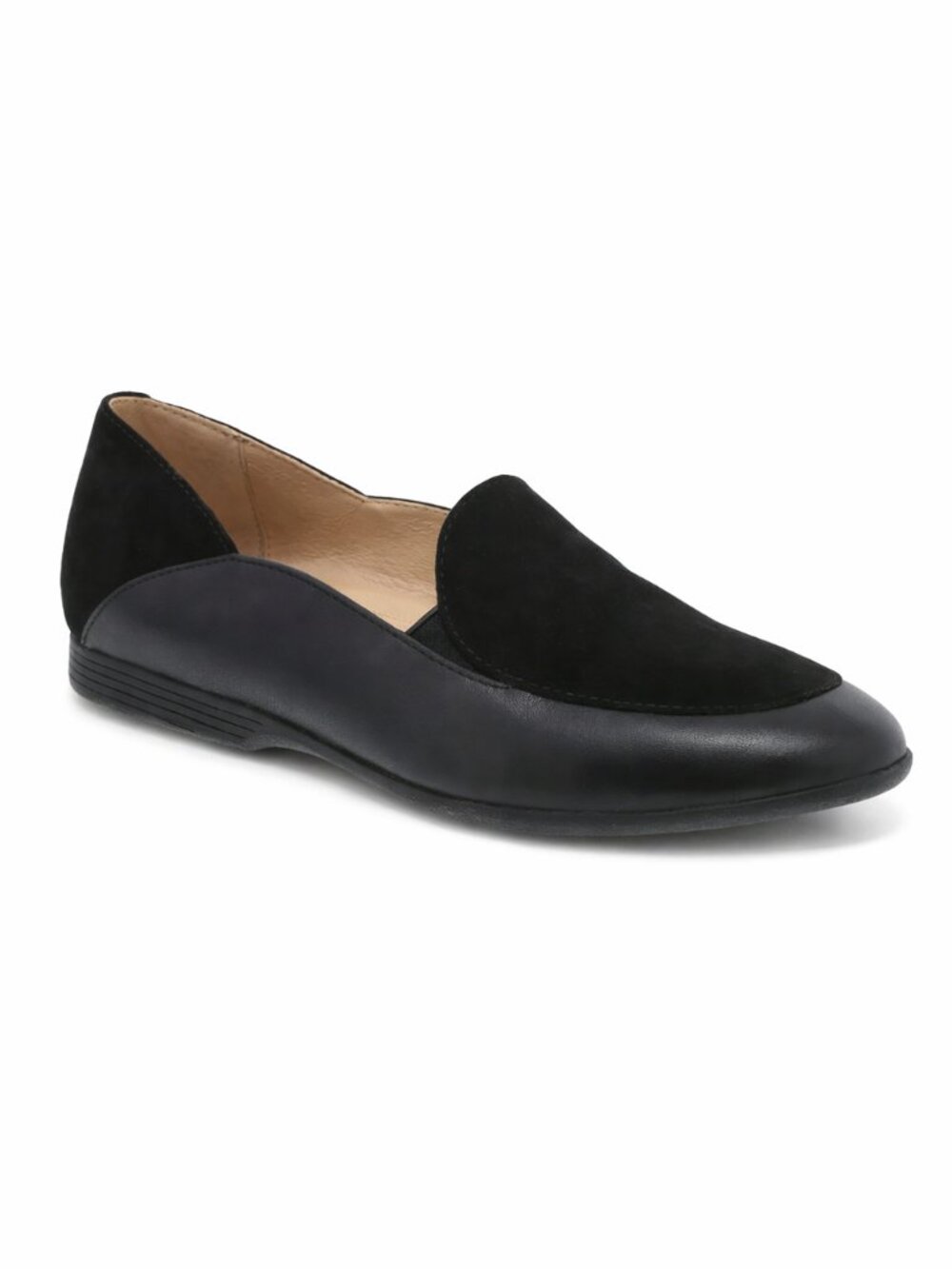 DANSKO Lace Black Leather Slip On Comfort Loafer Shoes US 11 Travel Office